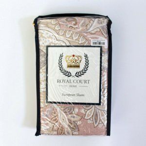 Royal Court Sloane Damask Blush One Euro Sham